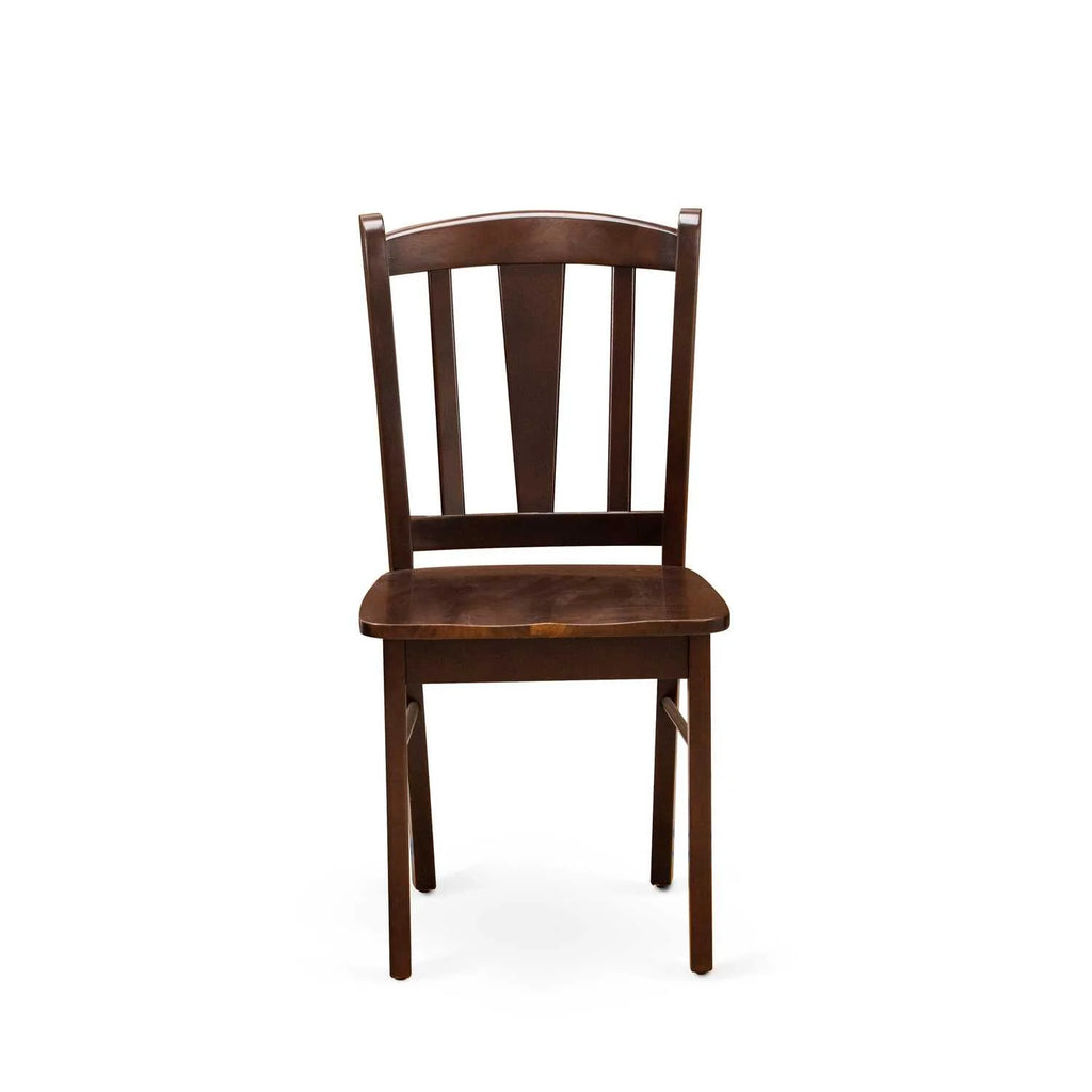 5 Pc Mahogany Dining Table Set with 4 Chairs C4506