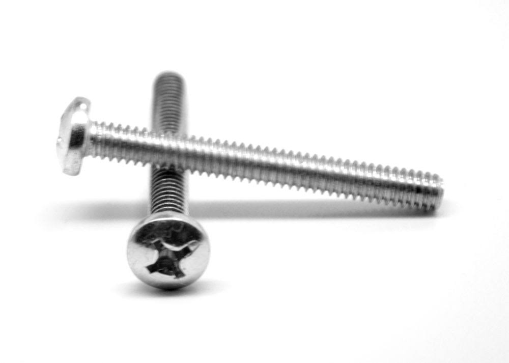 #8-32 x 1/4 Coarse Thread Phillips Pan Head Machine Screw Zinc Plated P6970