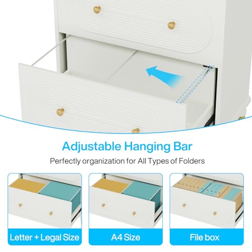 Gray 2-Drawer Wooden File Cabinet Q6888