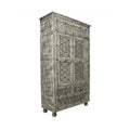 Solid Wood Three Drawer Gentlemans Chest Aged Gray K8208