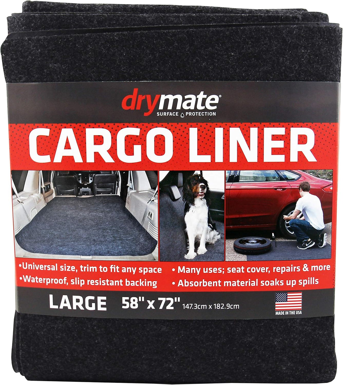 Brown Charcoal Reversible Cargo Liner Mat 60” x 84” Pack of 2 H740
