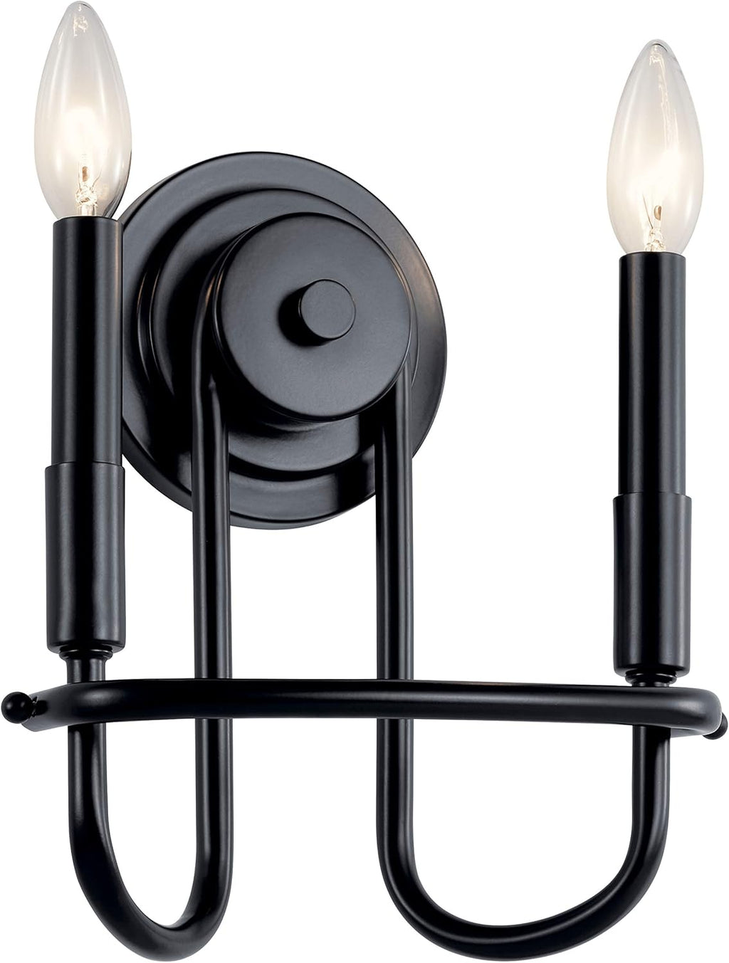 2 Light Brushed Nickel Wall Sconce H2106