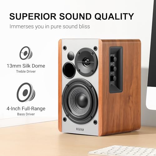 Powered Bookshelf Speakers with Wireless Wi-Fi Audio Streamer L1930