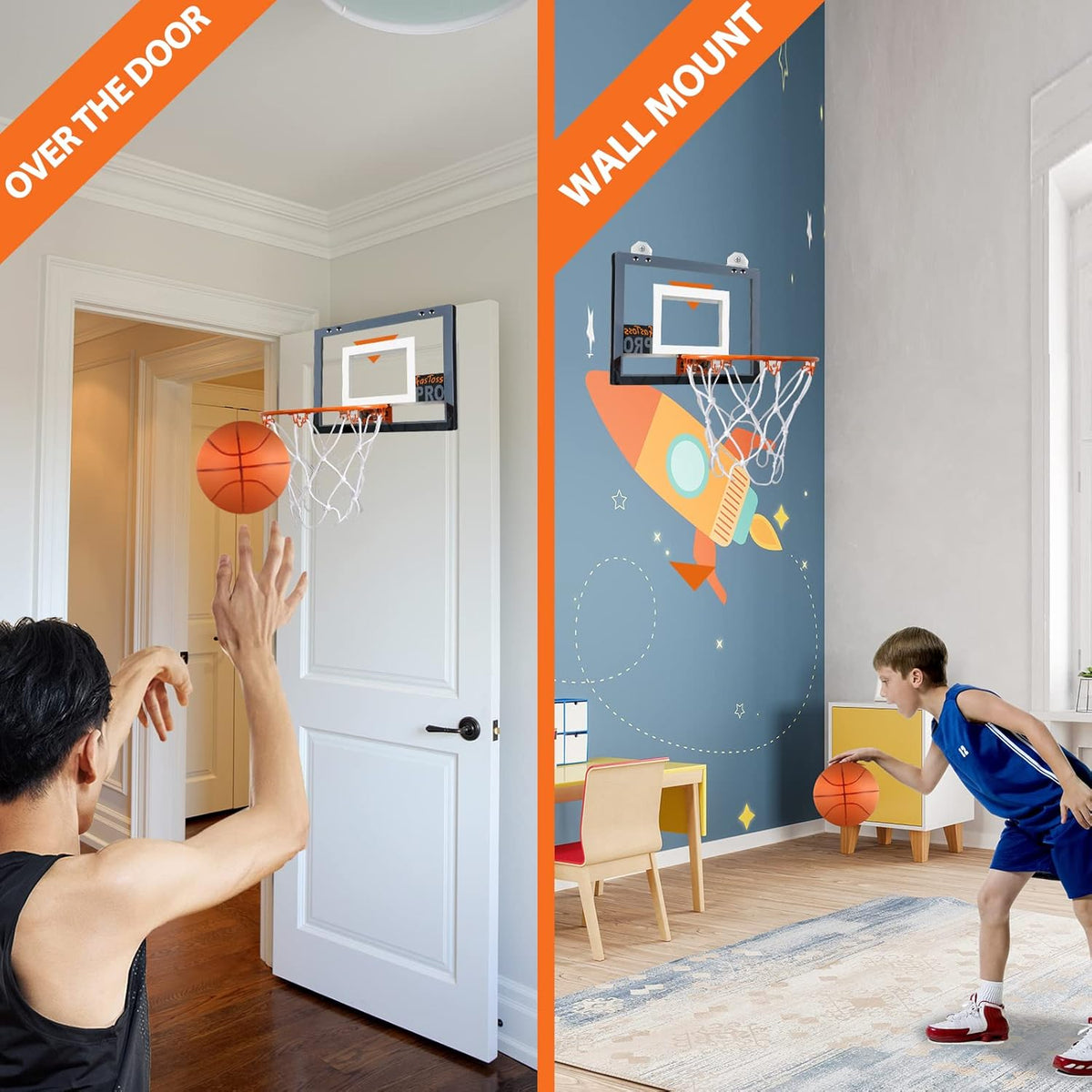 Transparent Mini Basketball Hoop Y90212
