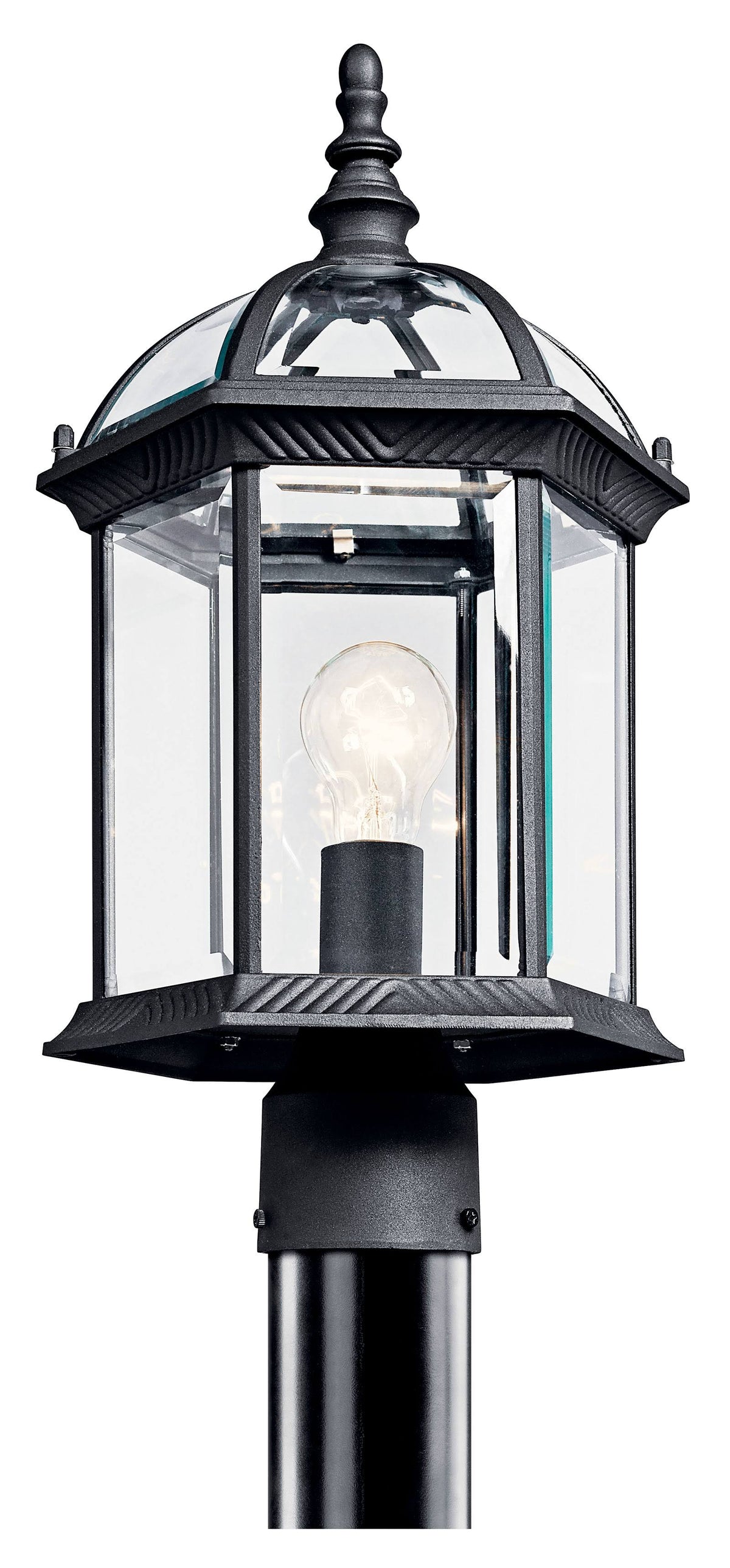 Black Outdoor Post Light K9688
