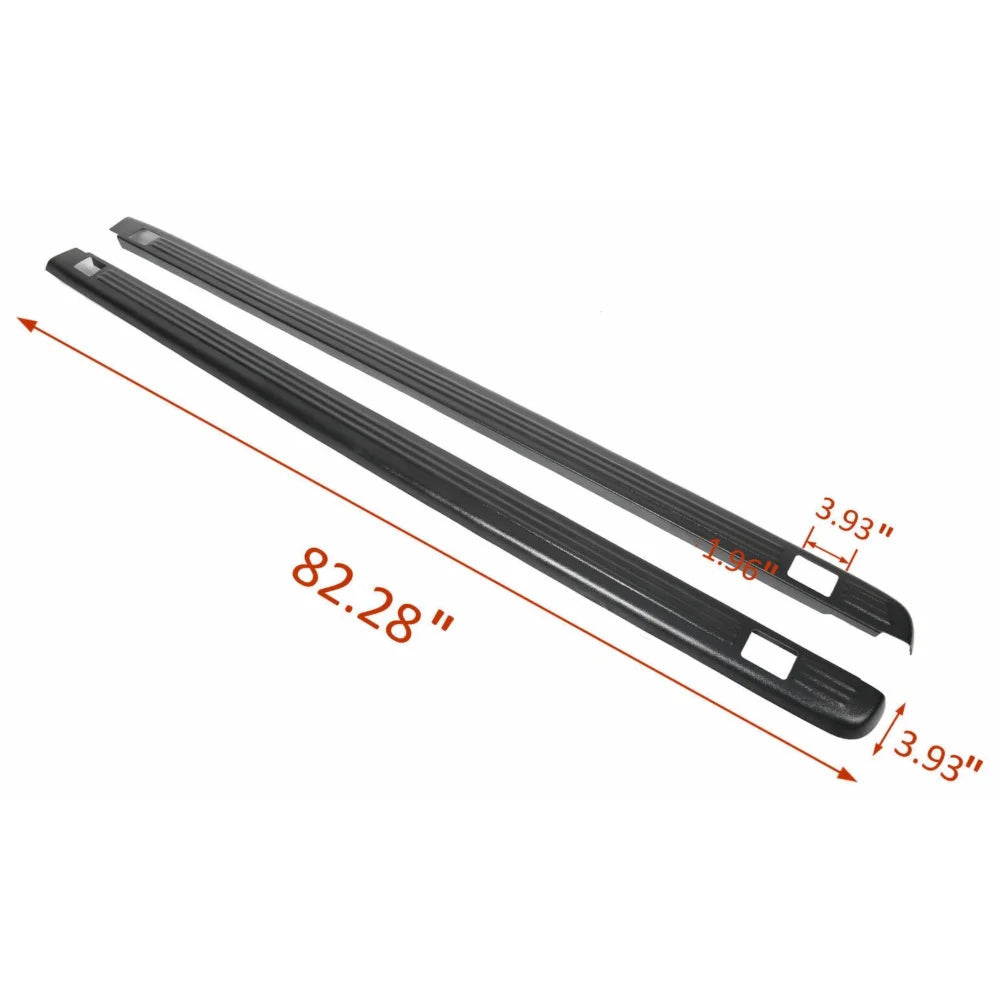 Black Bed Rail Caps V162