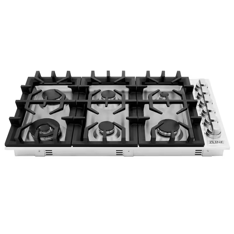 6 Burner Gas Cooktop in Stainless Steel C380493