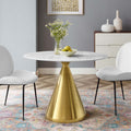 42" Oval Artificial Marble Dining Table A915826