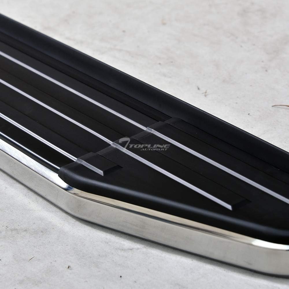 6" Black Aluminum Side Step Rail Running Boards C180