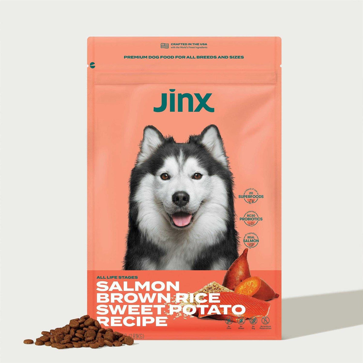 Salmon Brown Rice & Sweet Potato Dry Dog Food D1248