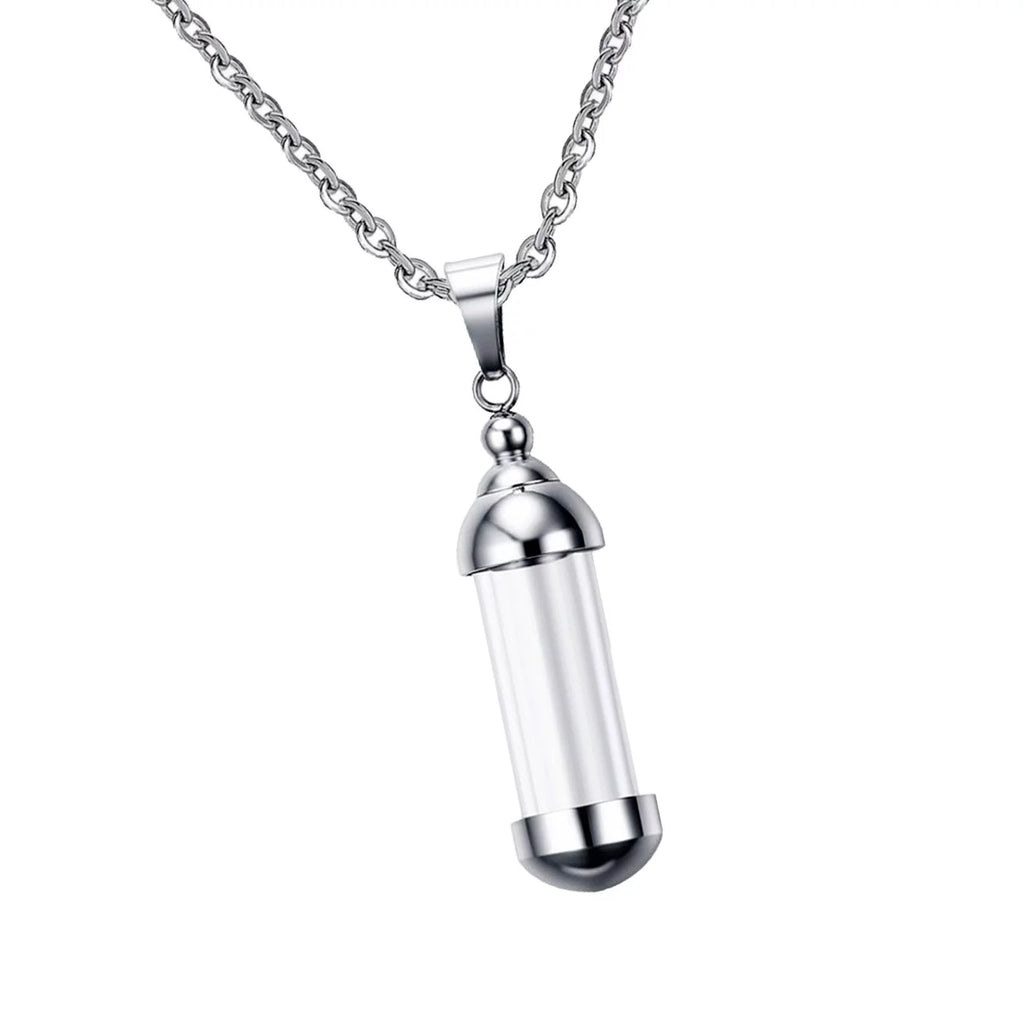 Glass Vial Pendant Necklace N84525
