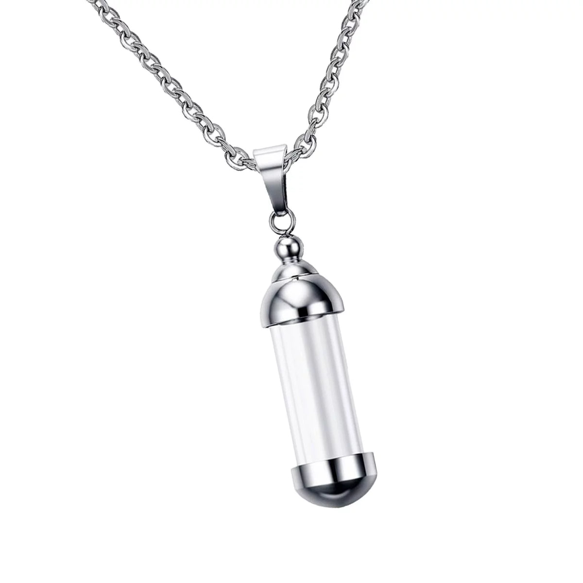 Glass Vial Pendant Necklace N84525