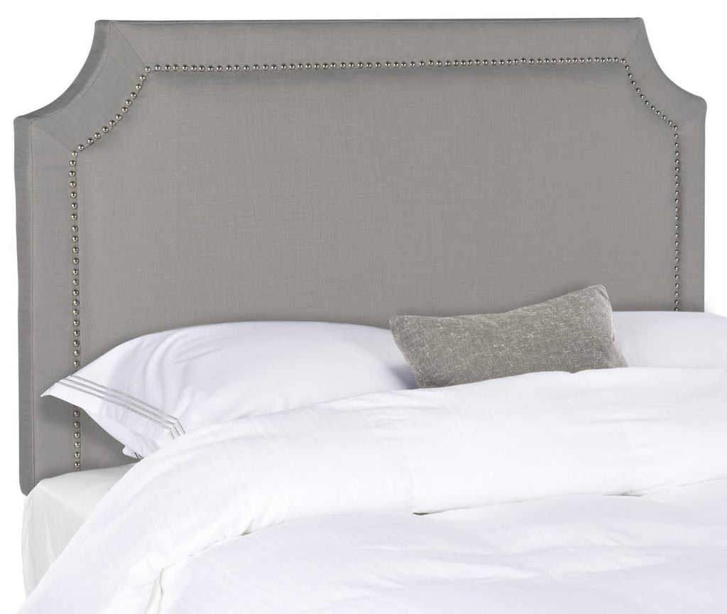 Grey Nailhead Full Headboard R777
