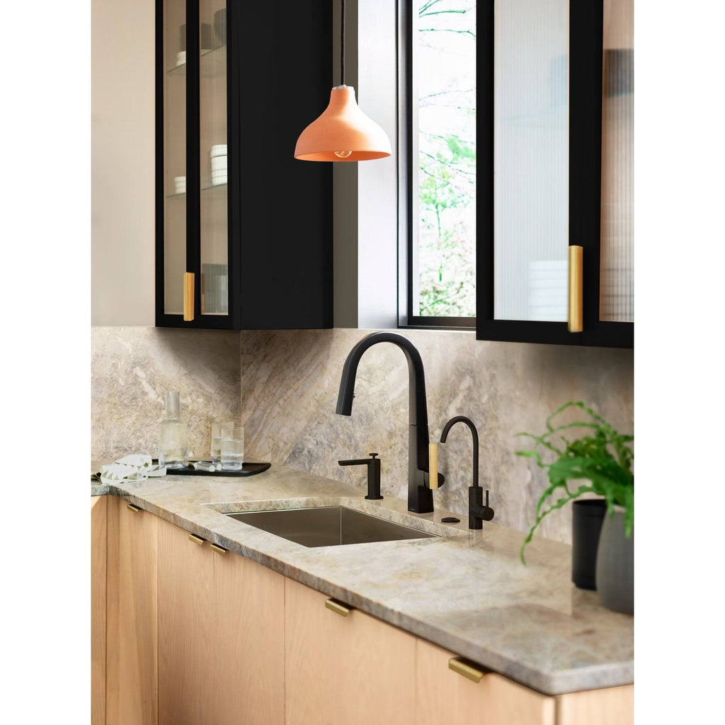 Chrome Pull Down Single Handle Kitchen Faucet F551