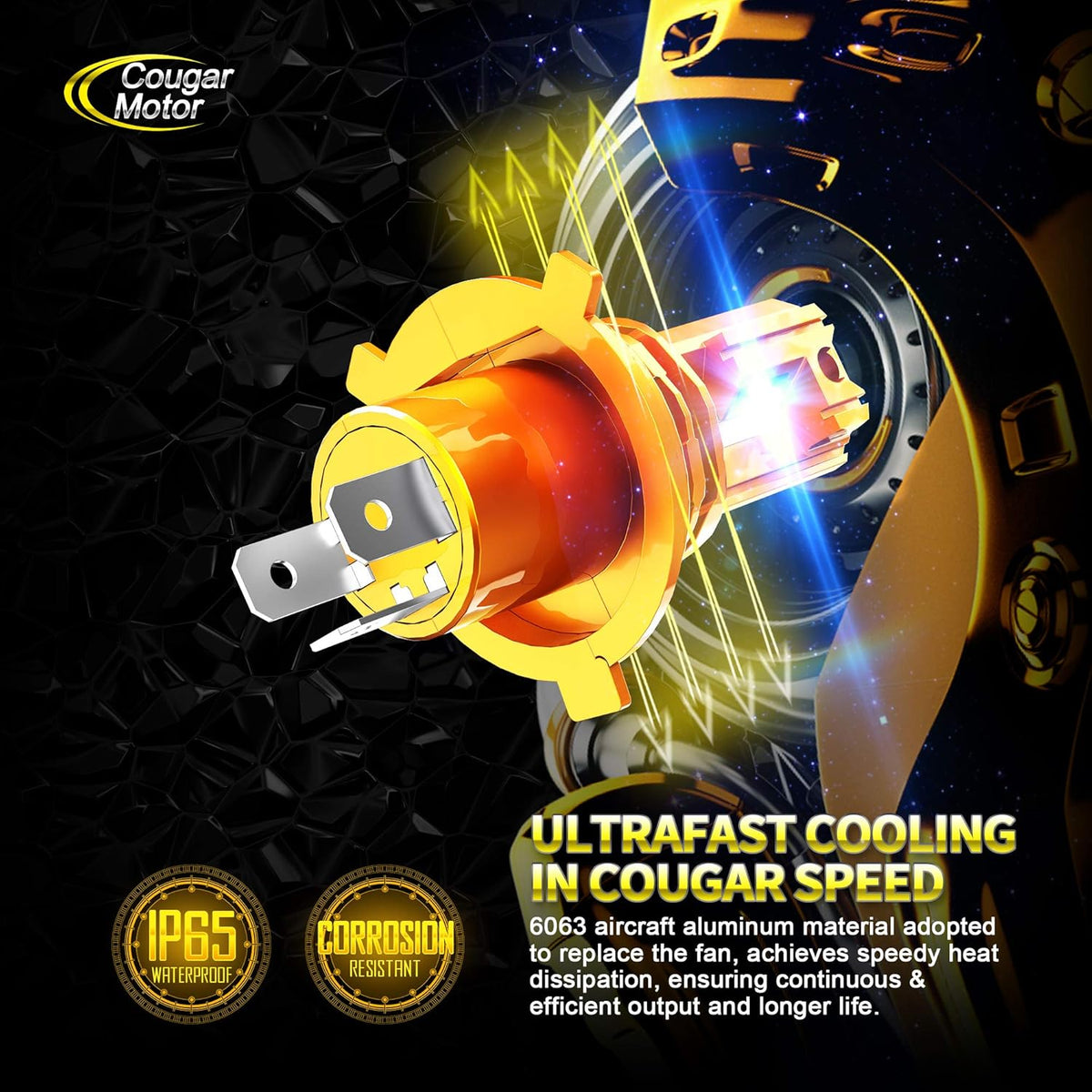 H4 9003 LED Bulb Cool White Pack of 2 P717