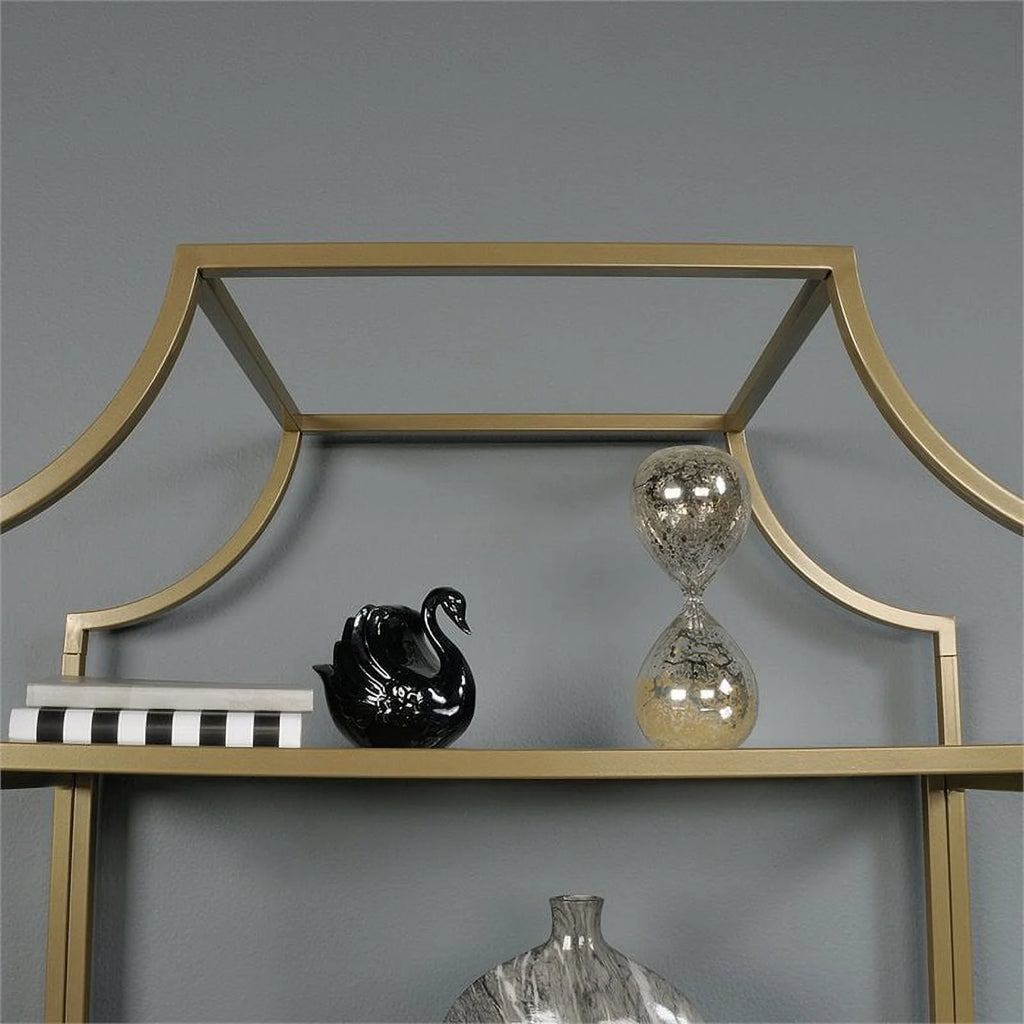 Metal Desk and 5-Shelf Bookcase Set B870