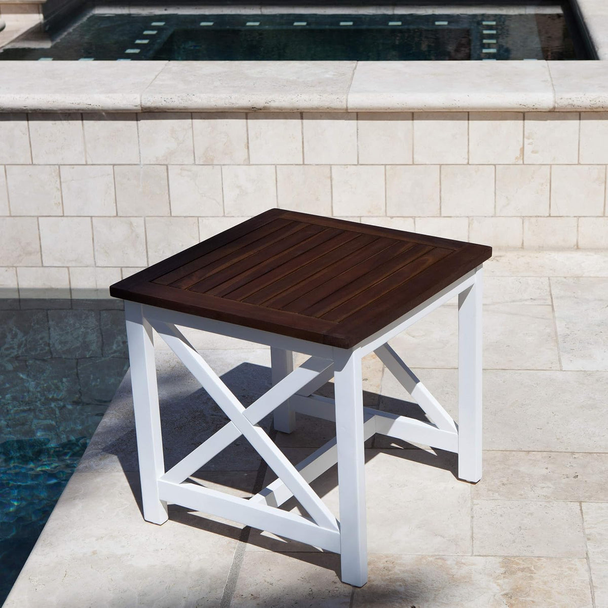 Acacia Wood End Table I99927