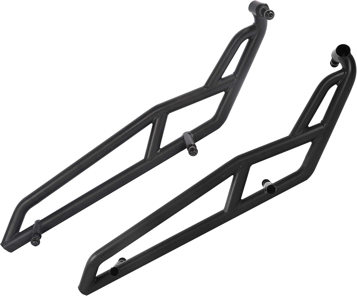 Black Bolt-On Nerf Bars Rock Sliders Brush Guard Tree Kickers for Polaris Pro XP R1466