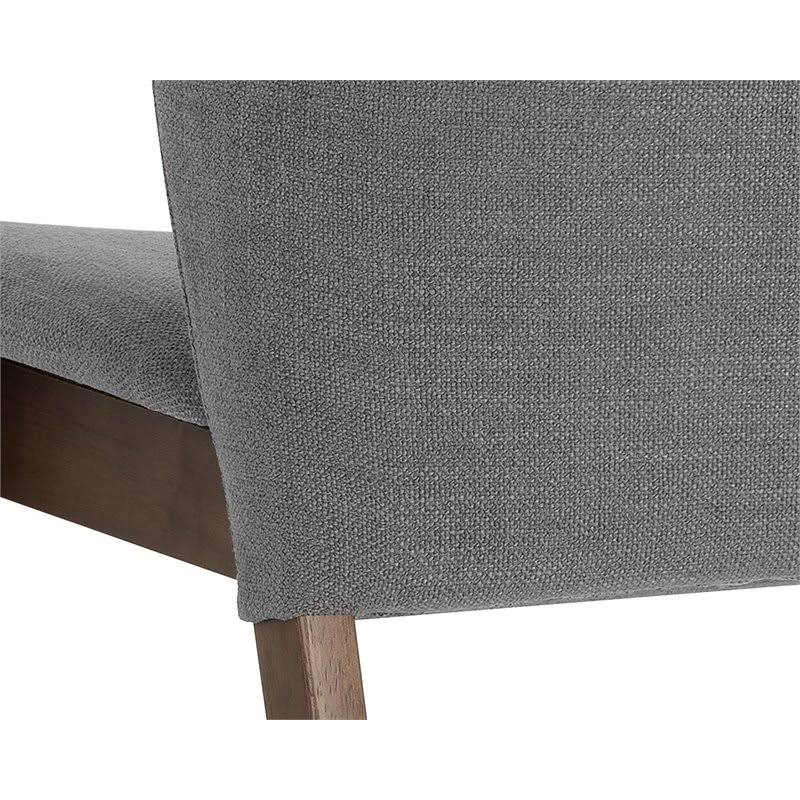 Wood Counter Table Set with 4 Counter Stools in Dark Gray X880304