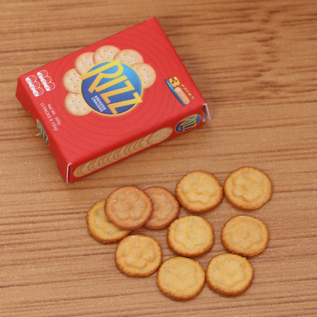 2PCS Mini 1/6 Scale Dollhouse Cookies With Boxes Pretend Play Food Y9198