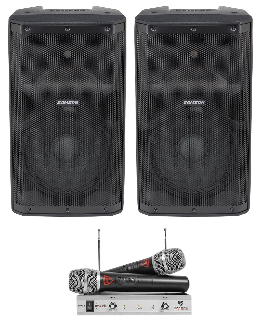 12" 400w Powered PA Speakers with Bluetooth USB N14493