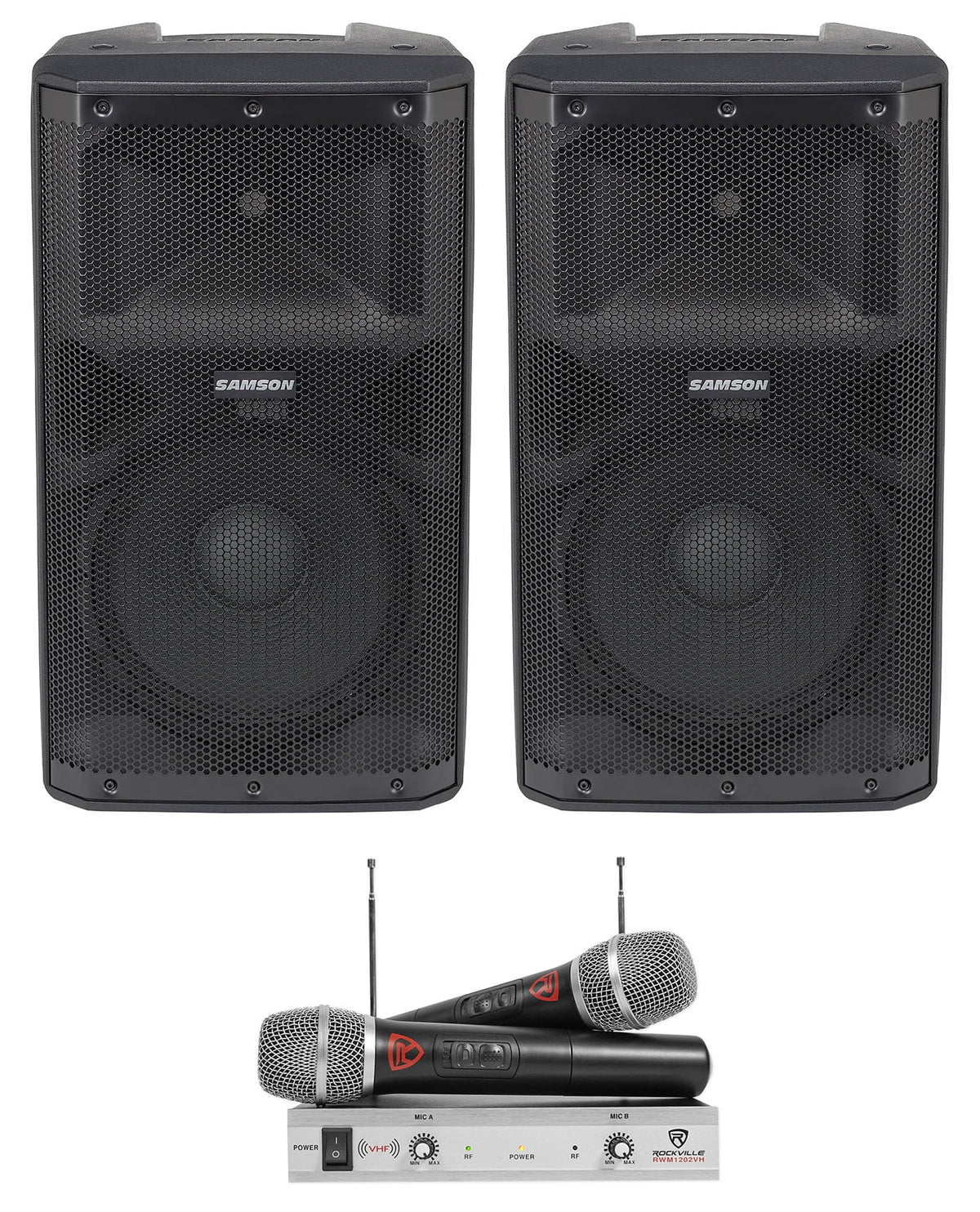 12" 400w Powered PA Speakers with Bluetooth USB N14493
