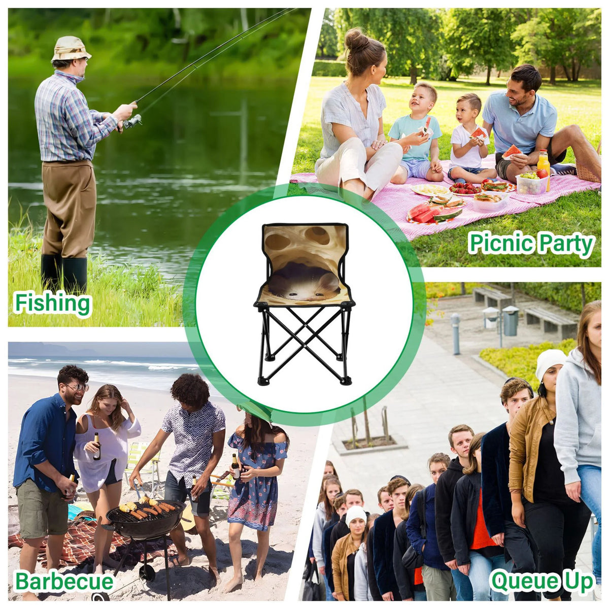 Portable Camping Chair with Carry Bag G29330