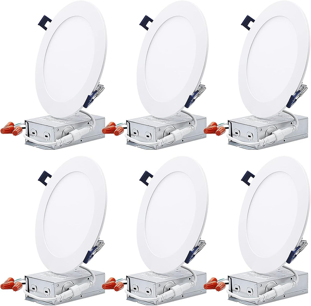 4 Inch Selectable Dimmable Ultra-Thin LED Recessed Light, Pack of 6 R651120