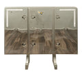 68" x 80" x 14" Aluminum Flatbed Trailer Cab Rack with 3 Mirror Finish Doors K4106