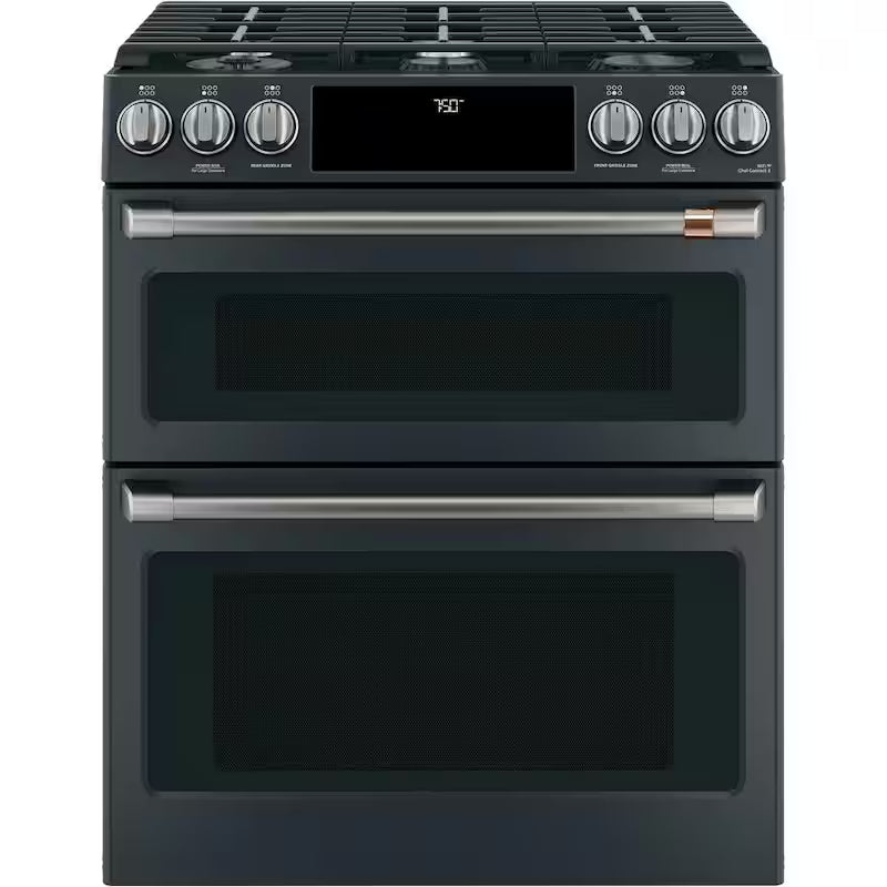 Gas Range Handle and Knob kit in Brushed Black R91982