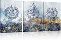 Blue Abstract Mountain Painting Print on Canvas W92330