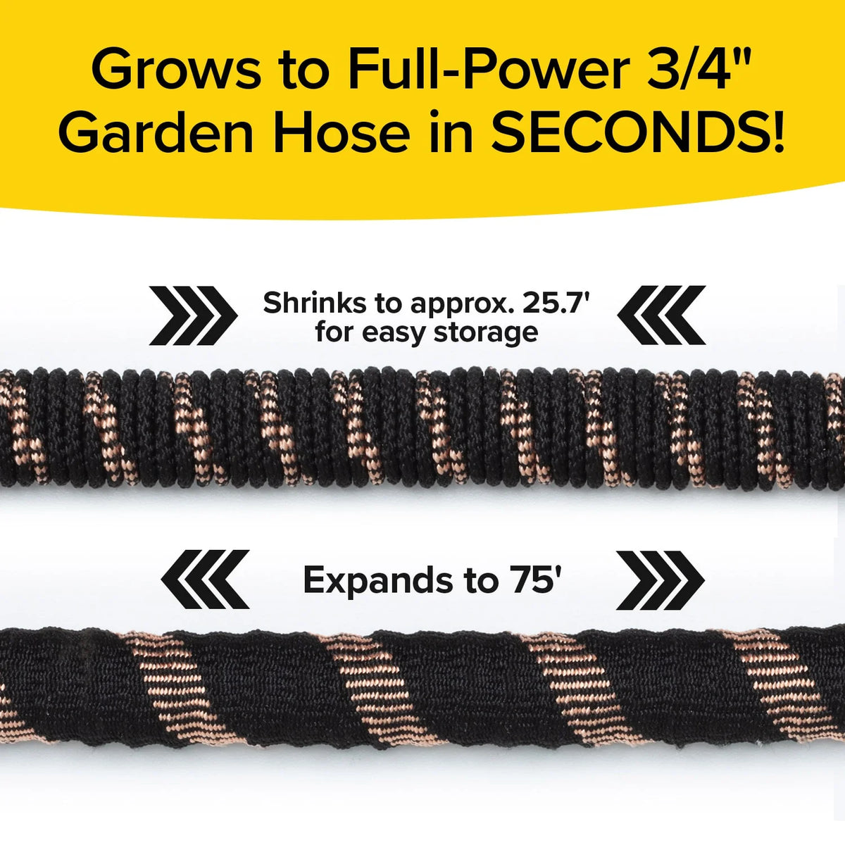 Copper Bullet Expandable Hose with Thumb Spray Nozzle 75 ft N26637