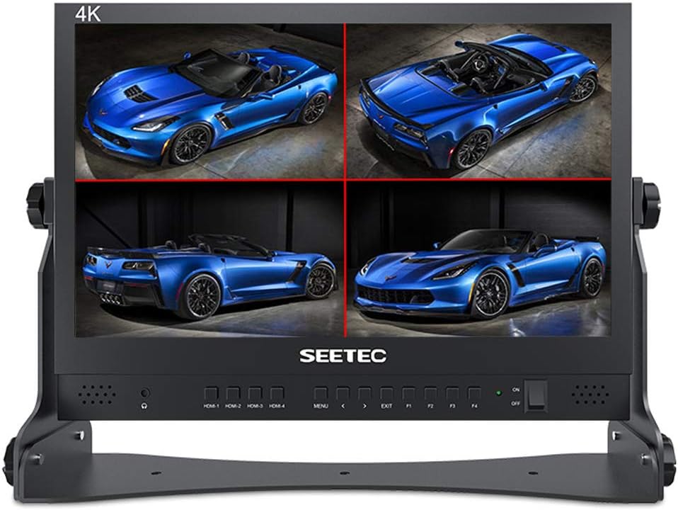 15.6 4 HDMI Input Output Quad Split Display Monitor S815