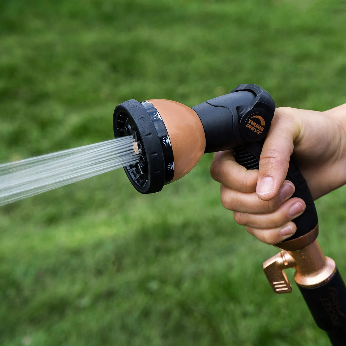 Copper Bullet Expandable Hose with Thumb Spray Nozzle 75 ft N26637