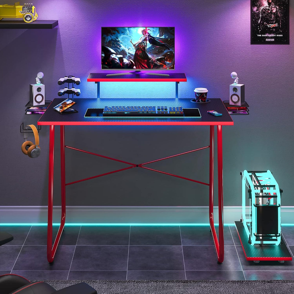 51 Computer Desk with LED Light U112895