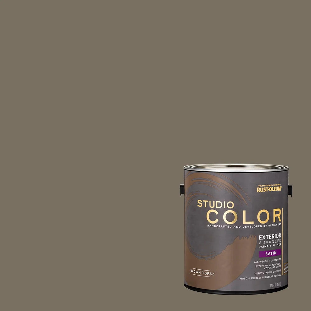 Rust-Oleum Studio Color Paint + Primer Exterior Flat, Gallon, 2 Pack H129