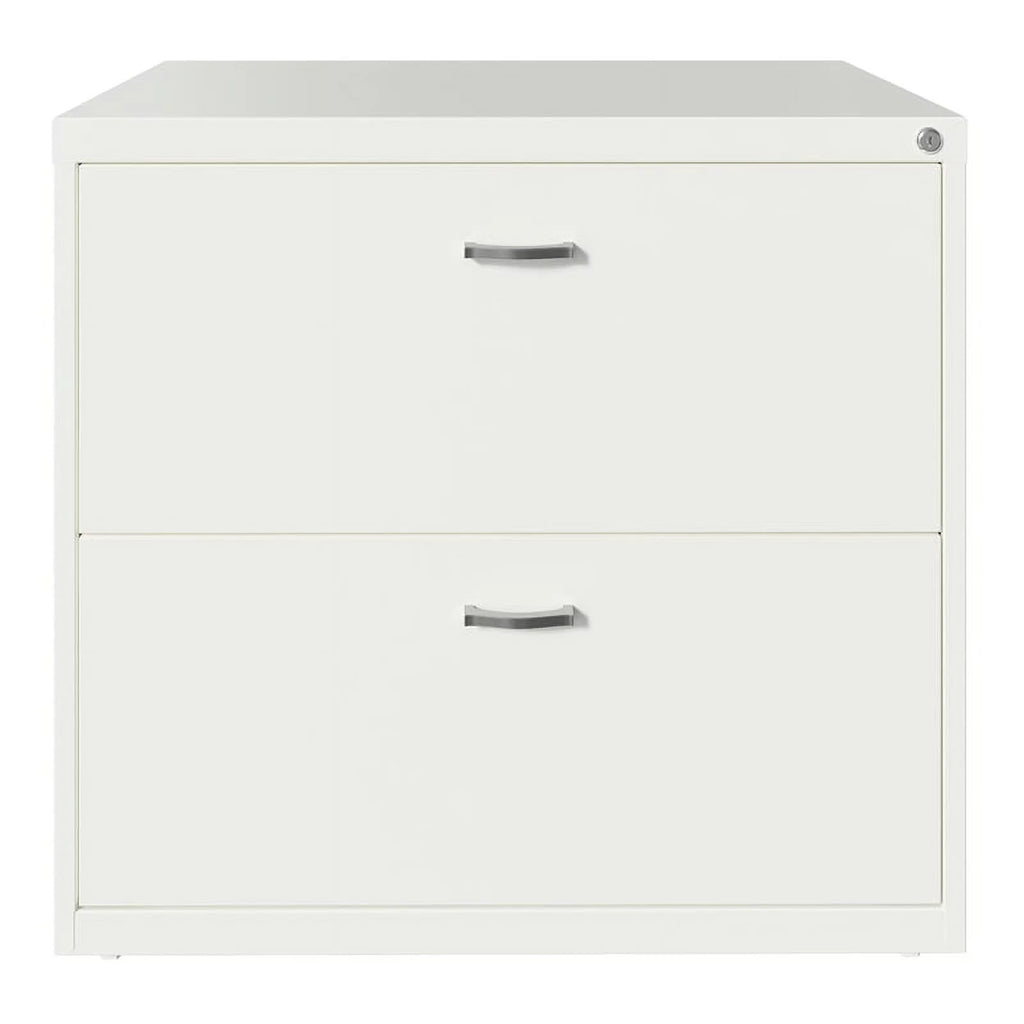 White 2 Drawer Metal Filing Cabinet Set of 2 S20857