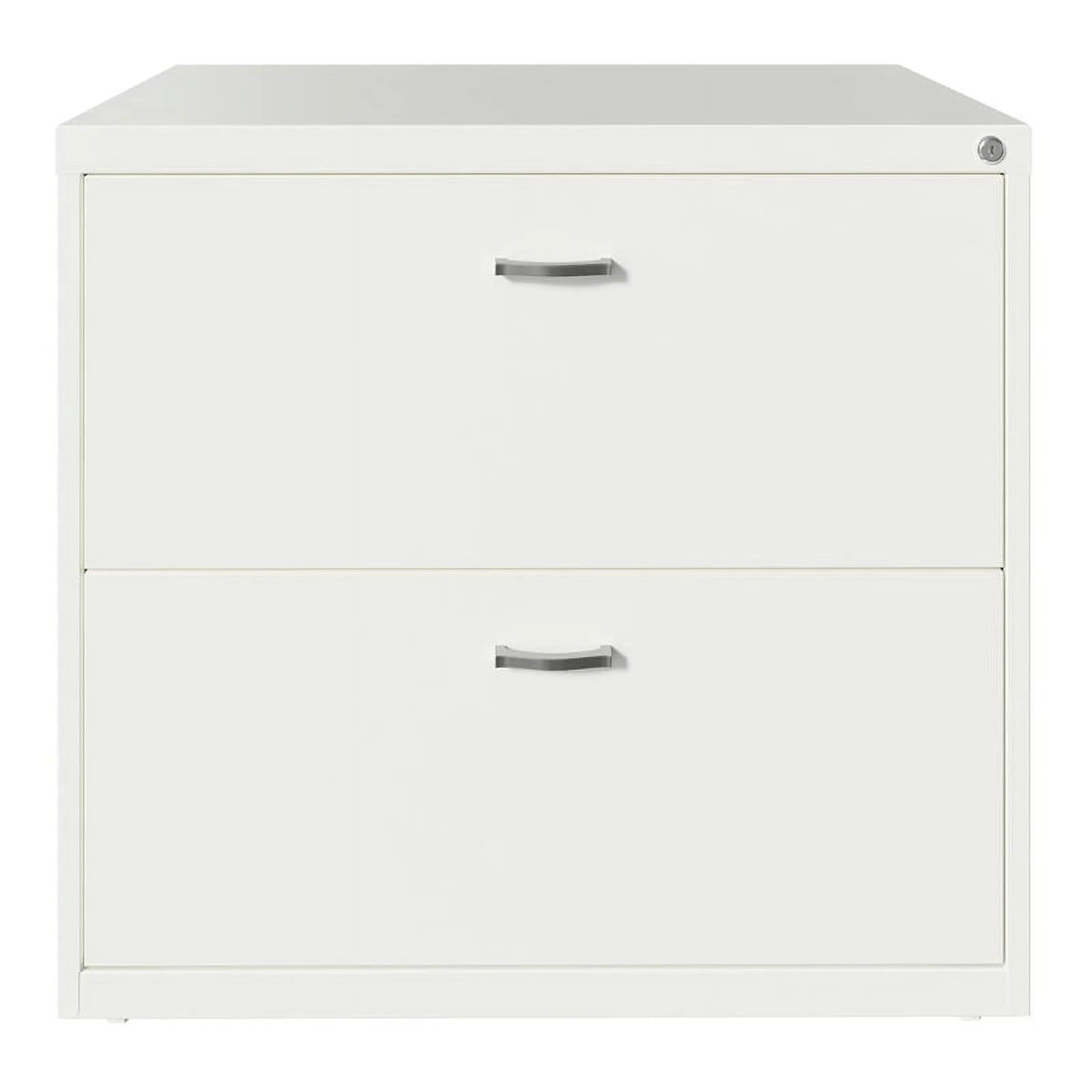White 2 Drawer Metal Filing Cabinet Set of 2 S20857