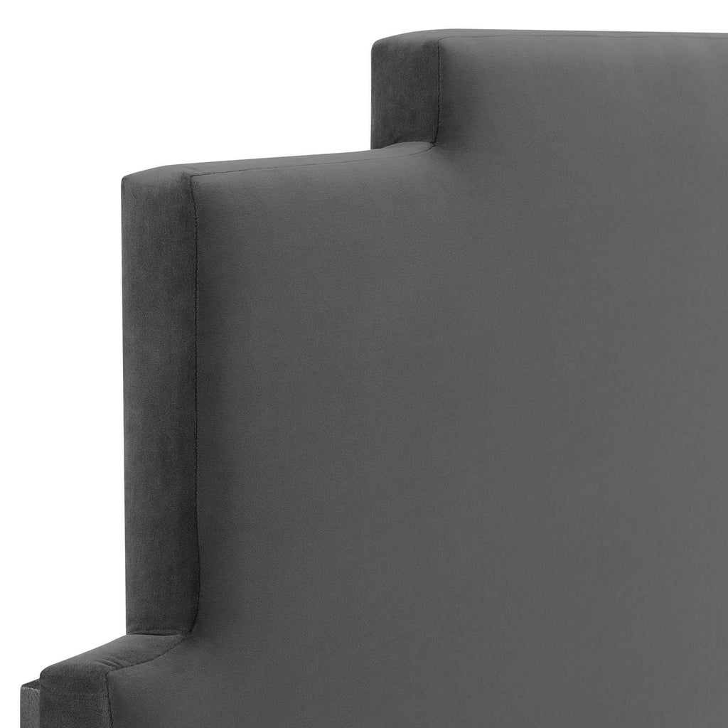 Navy Performance Velvet King/California King Headboard A75393