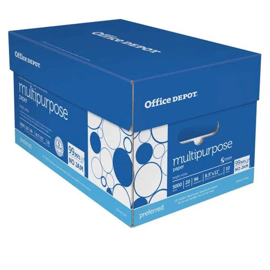 Multipurpose Paper, Letter Size, 20 lb, 500 Sheets per Ream, Case of 10 Reams F27893