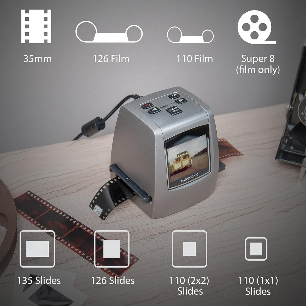22MP Film Scanner with 2.4 LCD Screen and 128MB Built-in Memory T899023