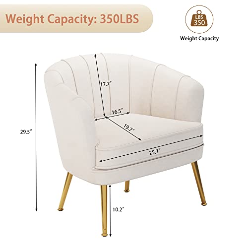 Green Velvet Accent Chair with Golden Metal Legs C6862