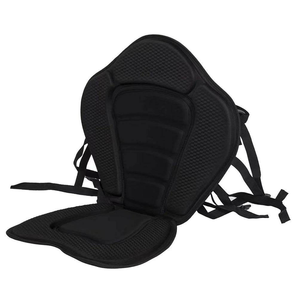 Black Kayak Seat Cushion with Detachable Backrest and Bag R954
