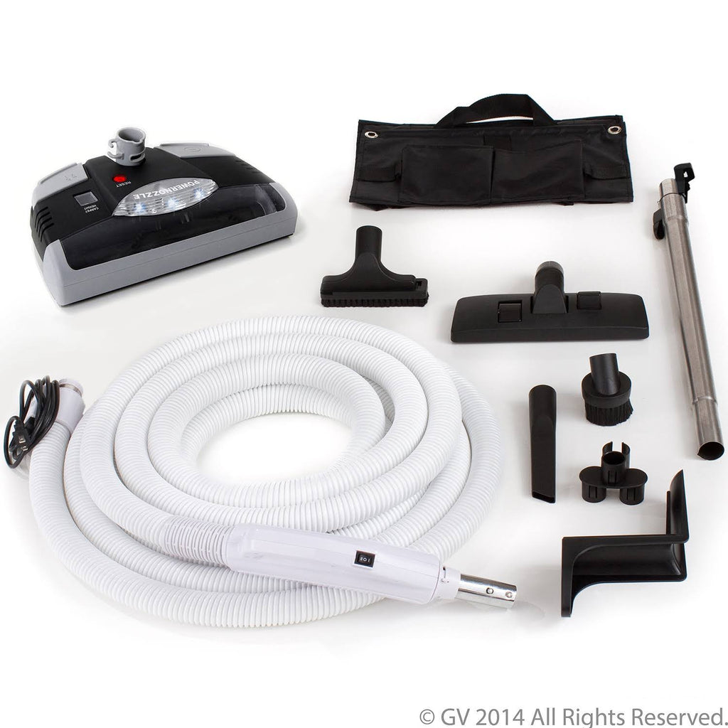 35-Foot Central Vacuum Kit with Power Head and Tools N747079