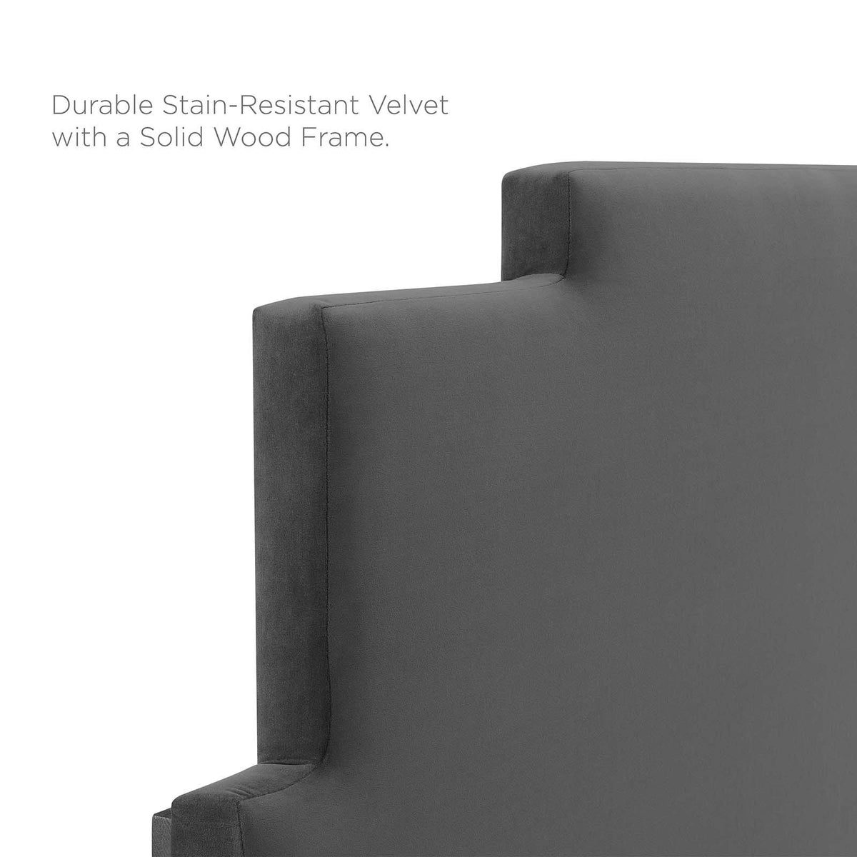 Navy Performance Velvet King/California King Headboard A75393