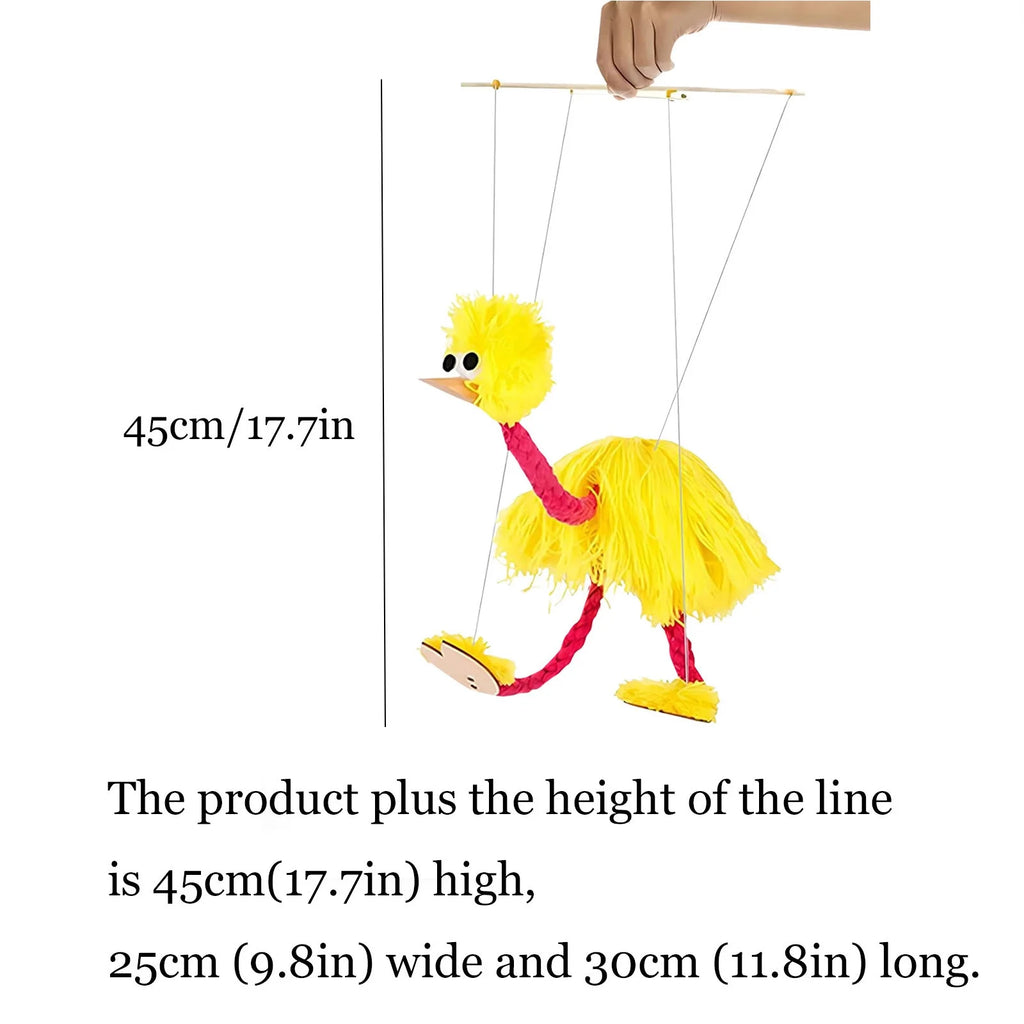 Ostrich Hand Puppets Bird String Puppet Educational Toys Q2343