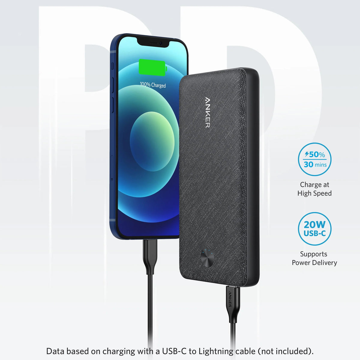 Black Portable Battery Charger R2342
