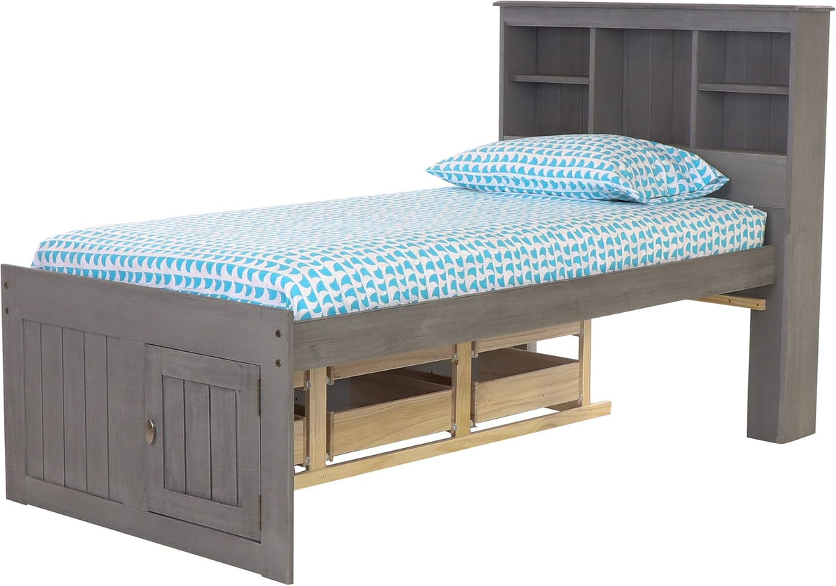 Twin Bookcase Bed with 6 Drawers K549145