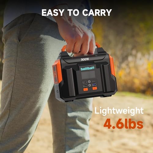 300W 257wh Lithium Battery Portable Power Station Black C26730