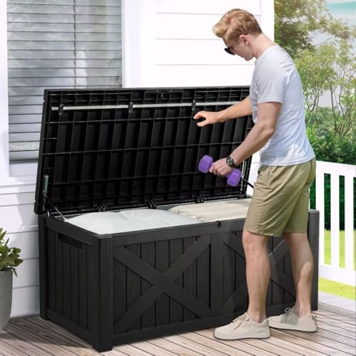 120 Gallon Resin Outdoor Storage Box I4037